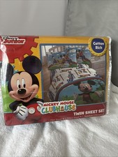 Mickey Mouse Clubhouse Twin Sheet Set-New G5