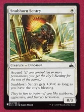 Magic The Gathering MYSTERY BOOSTER MB1 SNUBHORN SENTRY white card MTG