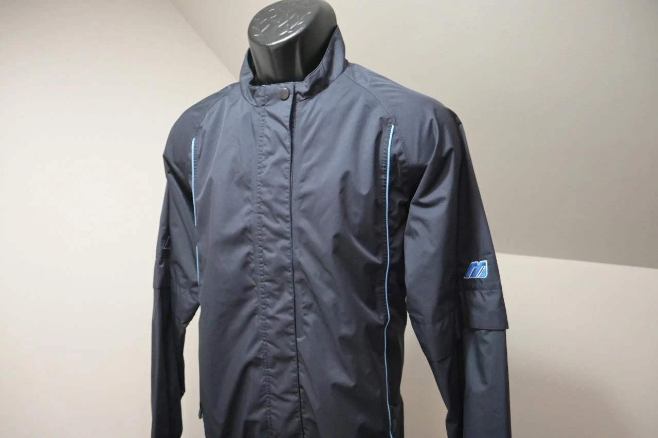 Mizuno Golf Jacket Windbreaker Full Zip Vented Convertible Sleeve Mens Sz Medium
Opens in a new wind