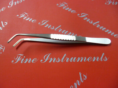 Tooth Tweezers Curved By De Bakey 13cm Extra Fine.