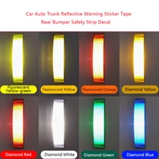 Car Auto Trunk Reflective Warning Sticker Tape Rear Bumper Safety Strip Decal
