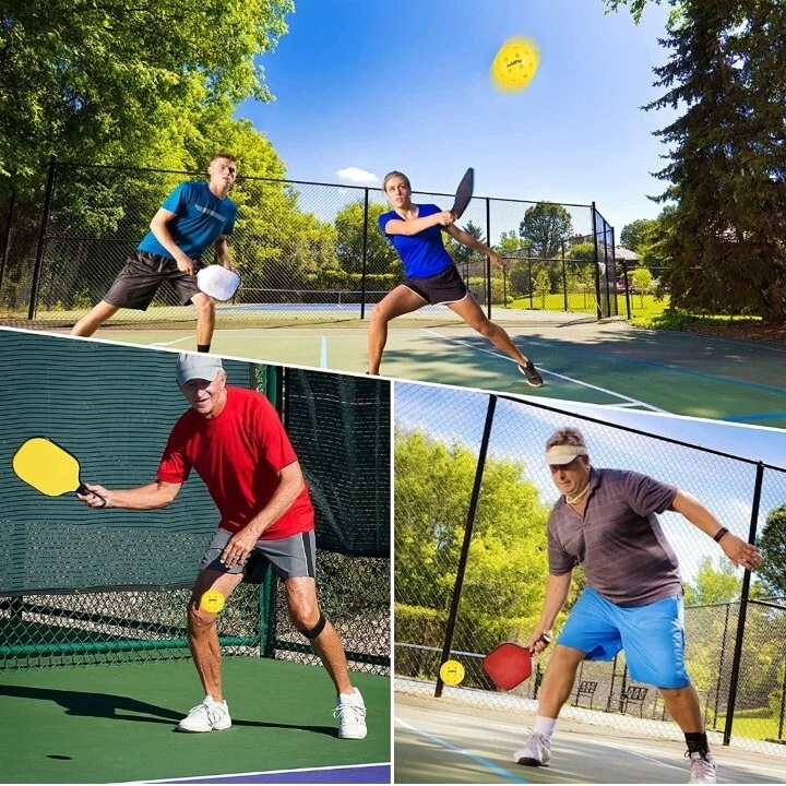 40-Hole Durable Pickleball Balls Set of 12 with Carry Bag - Yellow - Fast Shipping 40-Hole Durable Pickleball Balls Set of 12 with Carry Bag - Yellow - Fast Shipping