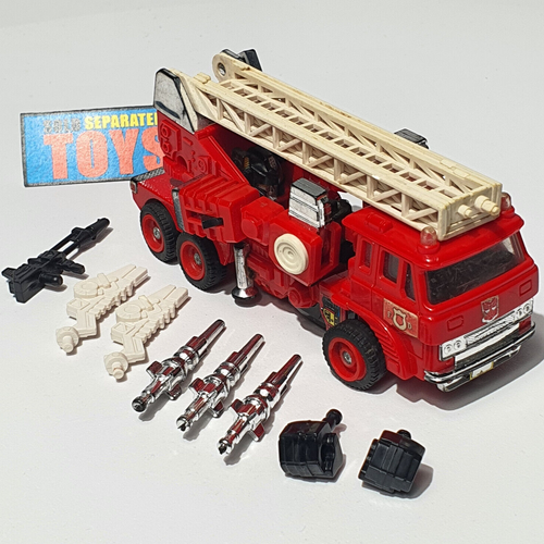 Vtg Transformers G1 INFERNO figure 100% COMPLETE Autobot Cars Hasbro Takara - Picture 1 of 9