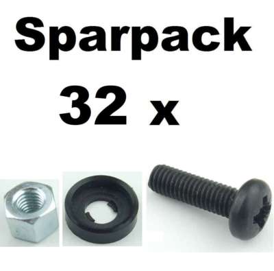 50x Rackschraube M6 x 20 Gewindeschraube U-Scheibe Käfigmutter Alu Rackschiene 50x Rackschraube M6 x 20 Gewindeschraube U-Scheibe Käfigmutter Alu Rackschiene