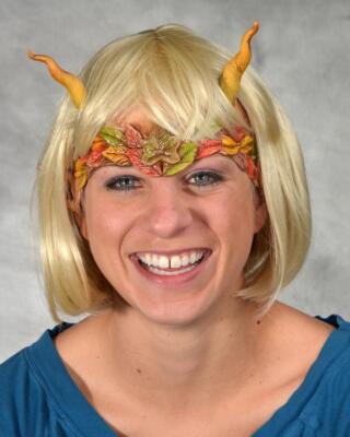 CLOSE OUT SALE -- Fall Fairy Classic Headpiece Half Mask Sculpt Party Costume