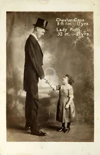 Circus Side Show Chester Cass & Lady Ruth RPPC Photo Postcard Copy