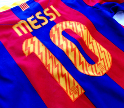 Lionel Messi KIMBO FCB Soccer Jersey UNICEF/TIME 100