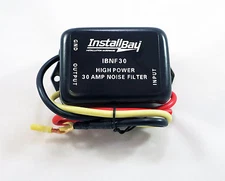 Install Bay 30 AMP In-Line Noise Filter for Car Stereo Ham CB Radio 12 Volt