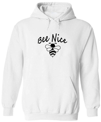 Bee Nice Unisex Pullover Hoodie Sweater Herren Damen Sweatshirt Geschenk Print Freundlichkeit - Bild 11 von 21