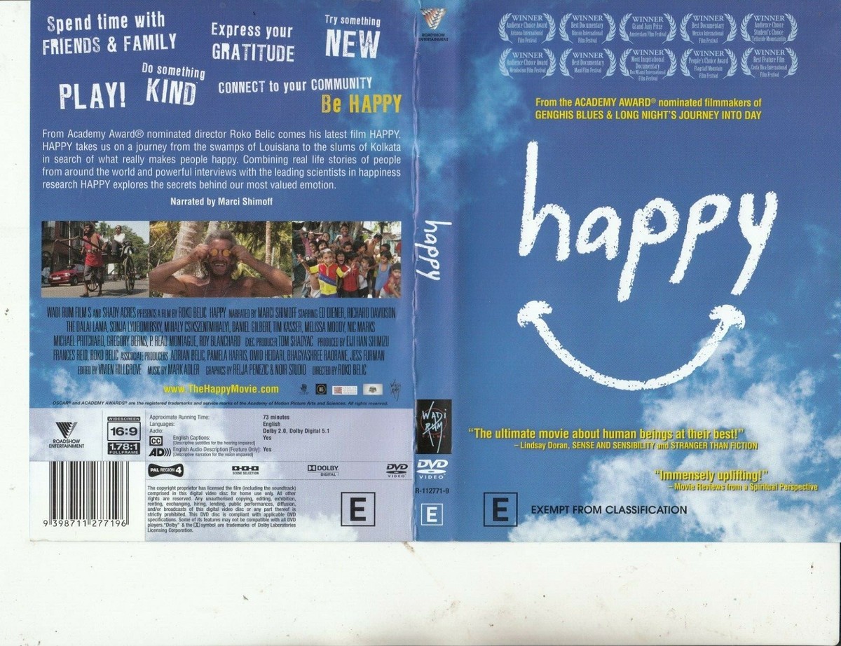 Happy-Documentary Movie-Narrated By Marci Shimoff-2011 USA-DVD | eBay