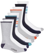 Club Room Men's Crew Socks - 8-Pack Shoe Size 7-12 (Orig $40.00)