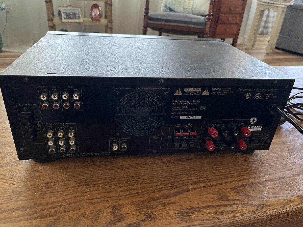 Nakamichi AV-3s Audio Dolby Pro Logic Receiver and Remote. Working