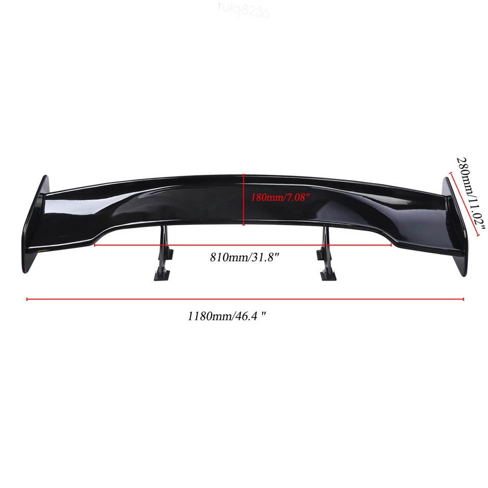 For Toyota Celica 46" Rear Trunk Spoiler Racing Tail Wing GT Style Glossy Black Foto 2 de 4