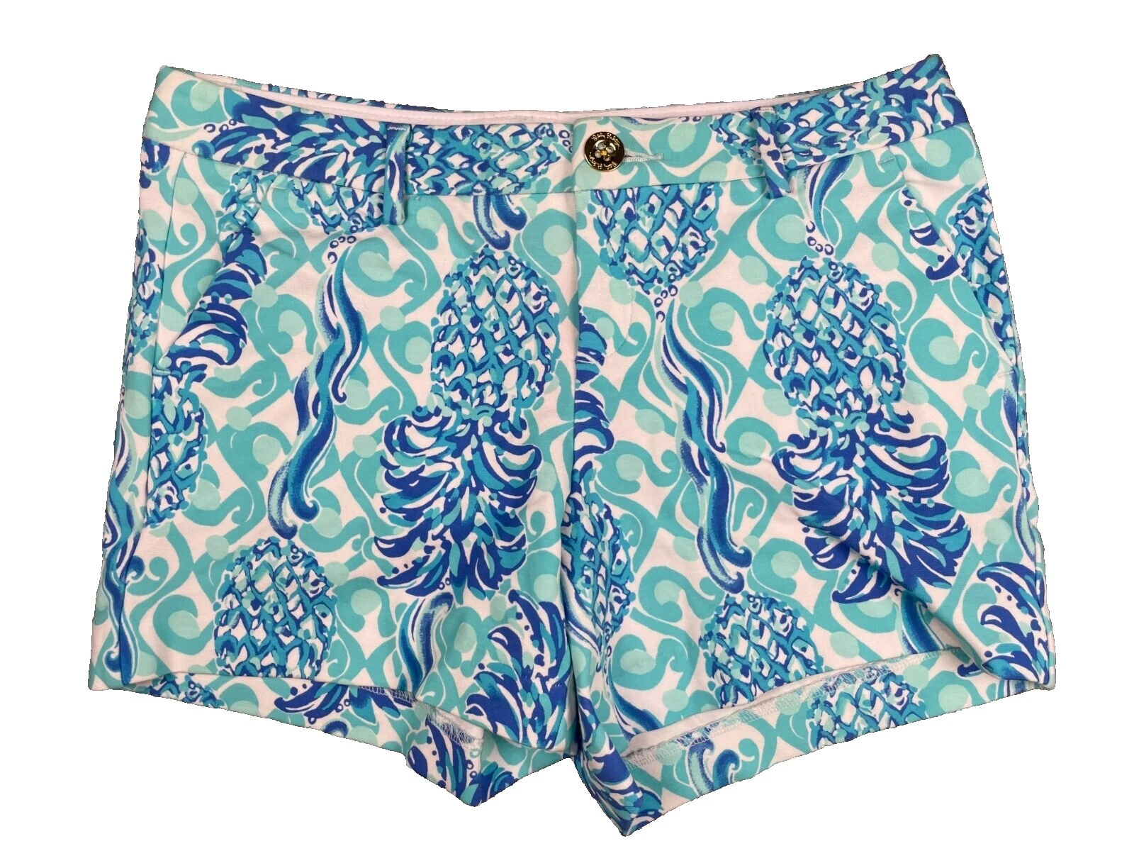 Шорты женские нейлоновые с цветочным узором