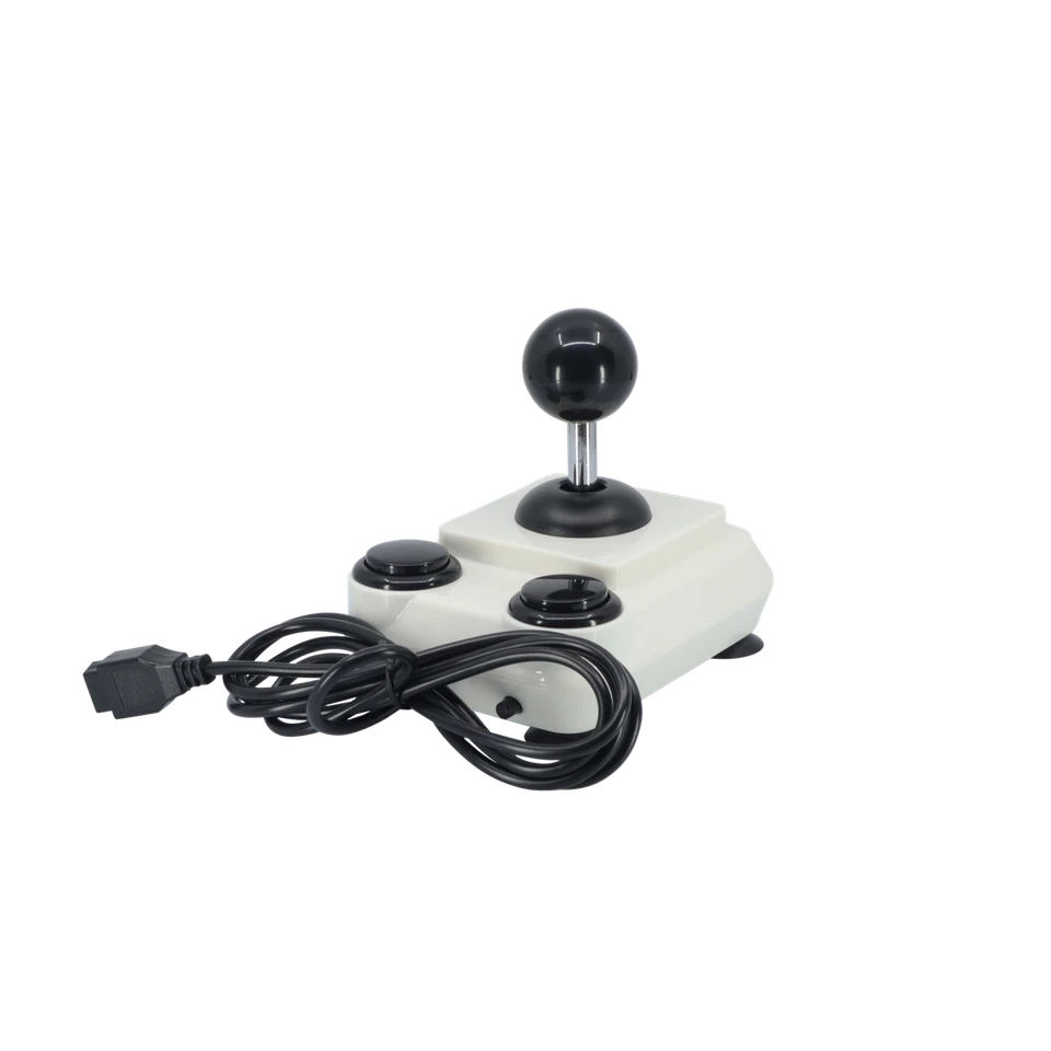 ArcadeR 9 pin Retro Joystick kompatibel Atari, Commodore, Sega .. weiss - Bild 2 von 2