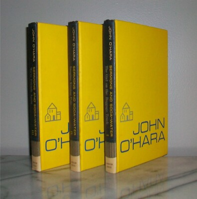 #ad SERMONS AND SODA WATER Vol. I II III By John O#x27;Hara HC Books First Printing $22.99