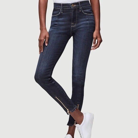 Frame Denim sz 25 Le High Skinny Split Zip-hem Ankle Jeans