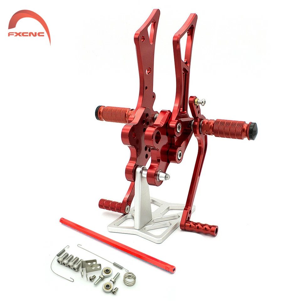 Motorcycle Red Rearsets Foot Pegs For Yamaha FZ1/FZ8 2001 2002 2003 2004 2005 - Изображение 2 из 4