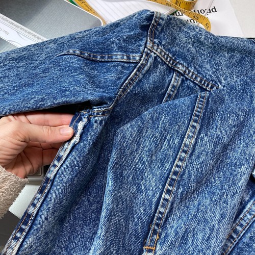 Vintage 90's Made in USA Levis Acid Wash Denim Jacket 57514-1109 Womens M Fits S - Picture 17 of 17