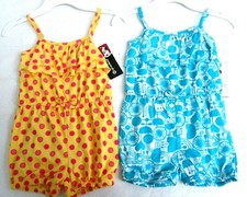 LOT of 2..SPROCKETS..GIRLS..PLAYSUIT / ROMPER / JUMPER..NEW TAGS  44 ..sz 6X