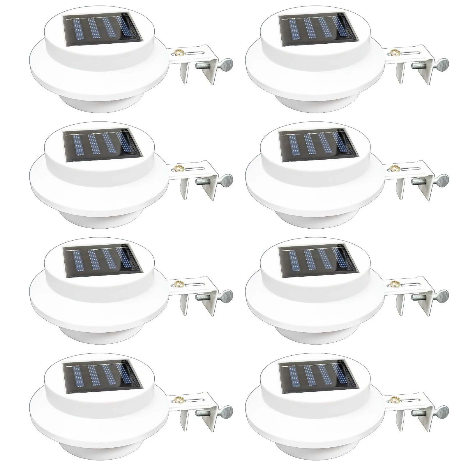 8 Pack Waterproof Solar Powered LED Outdoor Gutter Lights with Brackets
Opens in a new window or tab