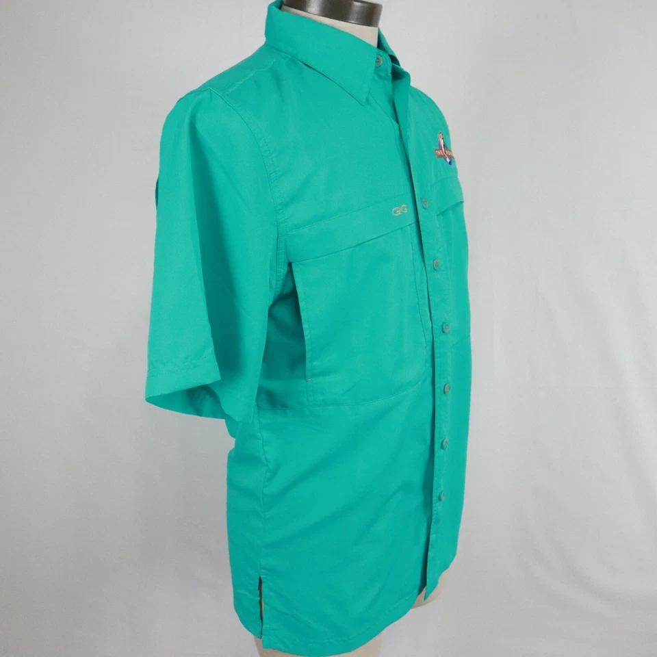 GameGuard Shirt Mens Small 1023 Outdoor Vented Button Up Short Sleeve The Pond - Image 3 of 4