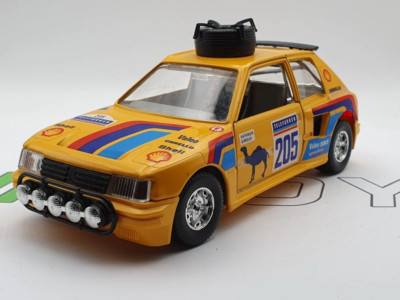 Peugeot 205 Turbo T16 Paris Dakar Burago 1/25