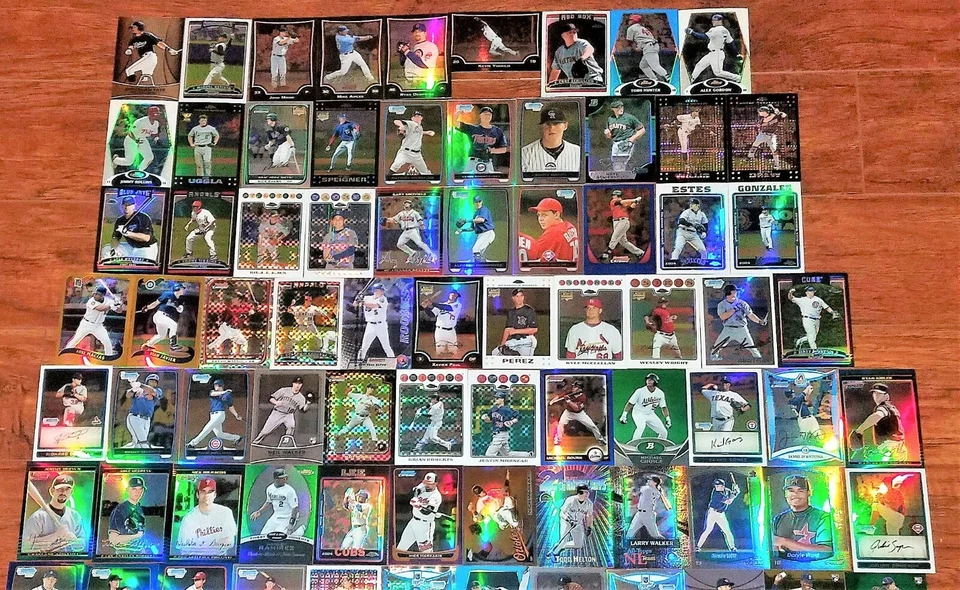 ENORME LOTE 102 INSERTOS DE BÉISBOL 1998-2012: Refractores, XFRACTORES + Manny RAMÍREZ + Foto 2 de 4