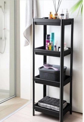 4 Ebenen Küche Bad Kunststoff Dusche Caddy Eckregal Regal Aufbewahrung