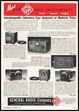 1951 General Radio Co. Cambridge Massachusetts Power Supply & Amplifier Print Ad