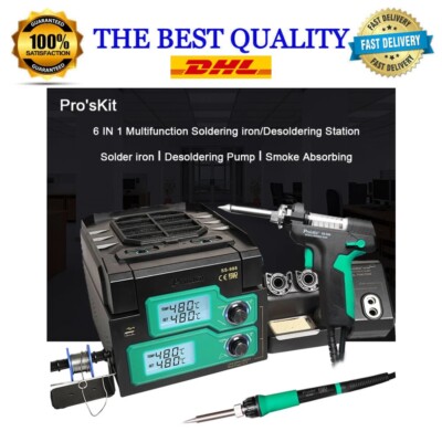 Pro'sKit SS-988H 6 IN 1 Multifunction Soldering iron Desoldering Station 220V