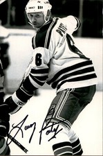 Larry Patey Signed Autographed 4x6 Photo New York Rangers