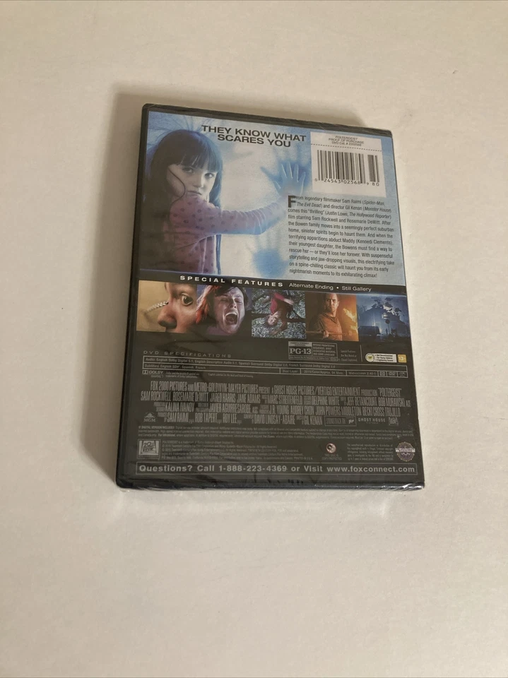 Poltergeist DVD Widescreen Sam Rockwell 2015 Horror Movie (NEW/SEALED) Foto 2 de 4