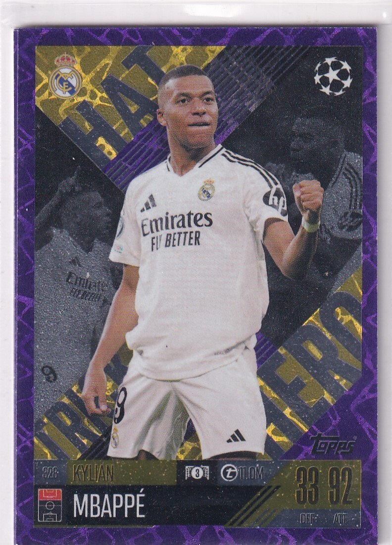 Topps Match Attax CL Extra 24/25 No. 328 Kylian Mbappe Hat