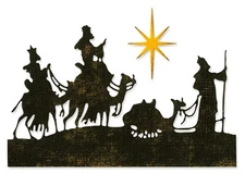 New, Retired Sizzix Thinlits Wise Men 2pc #663127 Retail $22.99 Tim Holtz