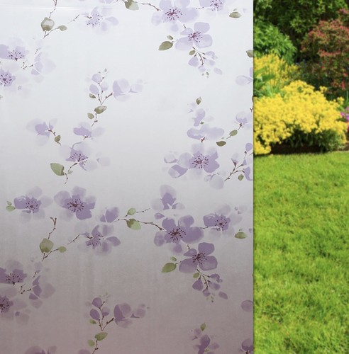 90cm x 2m Floral Privacy Frosted Frosting Removable Glass Stick Window Film - Picture 54 of 67