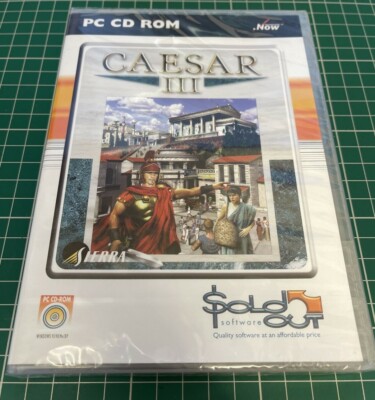 Caesar III PC CD ROM Spiel Ausverkauft Software Neu und Sealed
