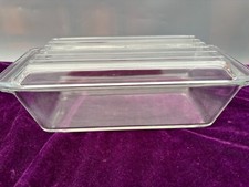 Vintage Pyrex Clear Glass rectangular  Casserole roasting baking dish