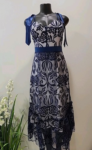 Jeloboutique Dress Flare Long Blue Cocktail Occasion Dress 2XL