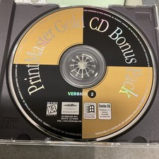 PrintMaster Gold Version 2 Bonus Pack CD-ROM For Windows Mindscape 1996