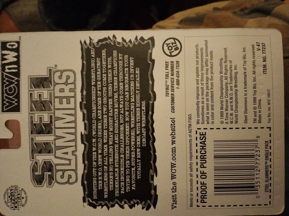 WCW TOY BIZ STEEL SLAMMERS MACHO MAN RANDY SAVAGE. Never Been Opened - Image 2 of 2