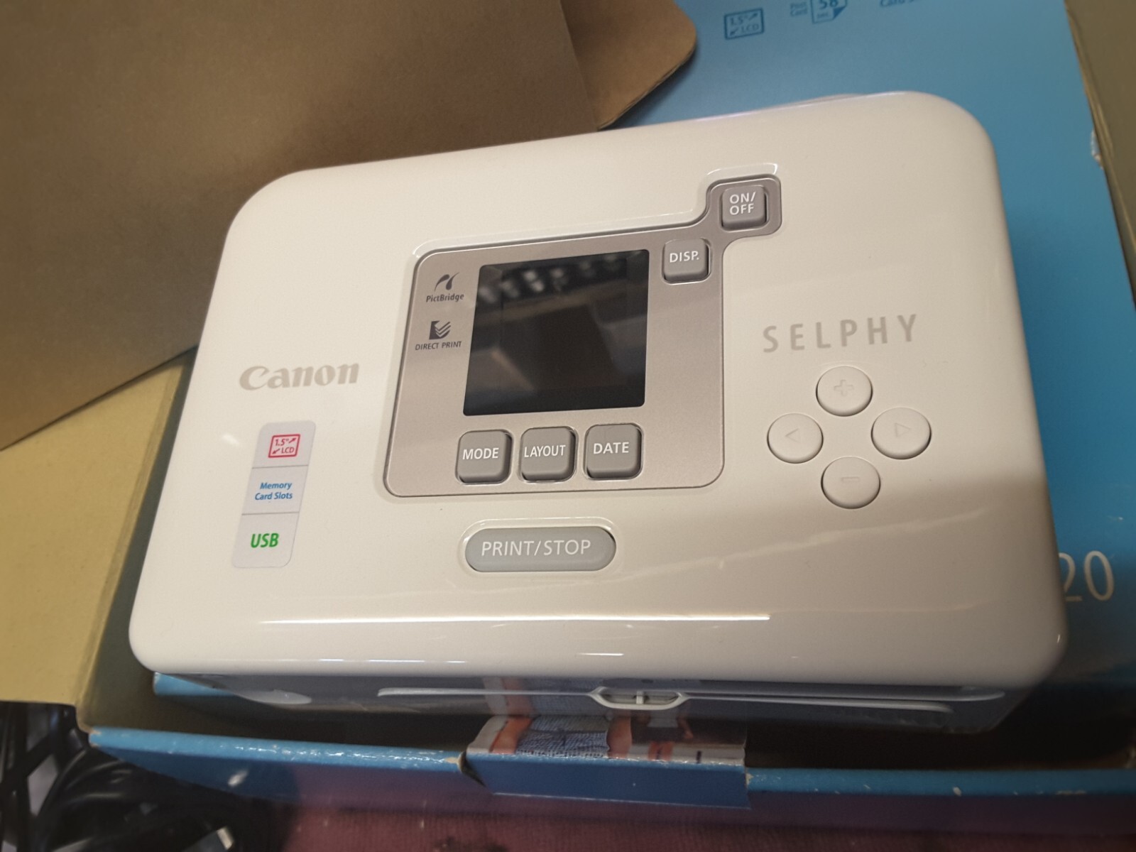 Canon Selphy CP720 Boxed Compact Photo Printer,accessories and