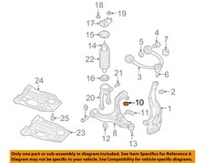 CHRYSLER OEM 05-10 Commander Suspension Components-Lower Cntrl Arm Nut 6508257AA