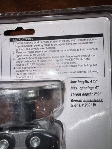 Pittsburgh Automotive Universal Overhead Valve Compressor Item. 60335 New - Foto 4 di 7