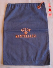 SUTOR MANTELLASSI Schuhbeutel Staubbeutel Schutzbeutel blau-orange m. Zugband