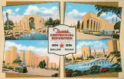 1936 Texas Centennial Exposition Multiple Views, Dallas, Texas Postcard