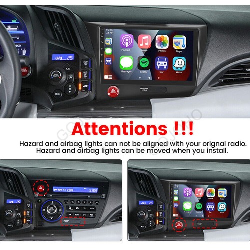 64GB Apple CarPlay For Honda CRZ CR-Z 2010-2016 Android 13 Car Stereo Radio Navi - Afbeelding 4 van 21