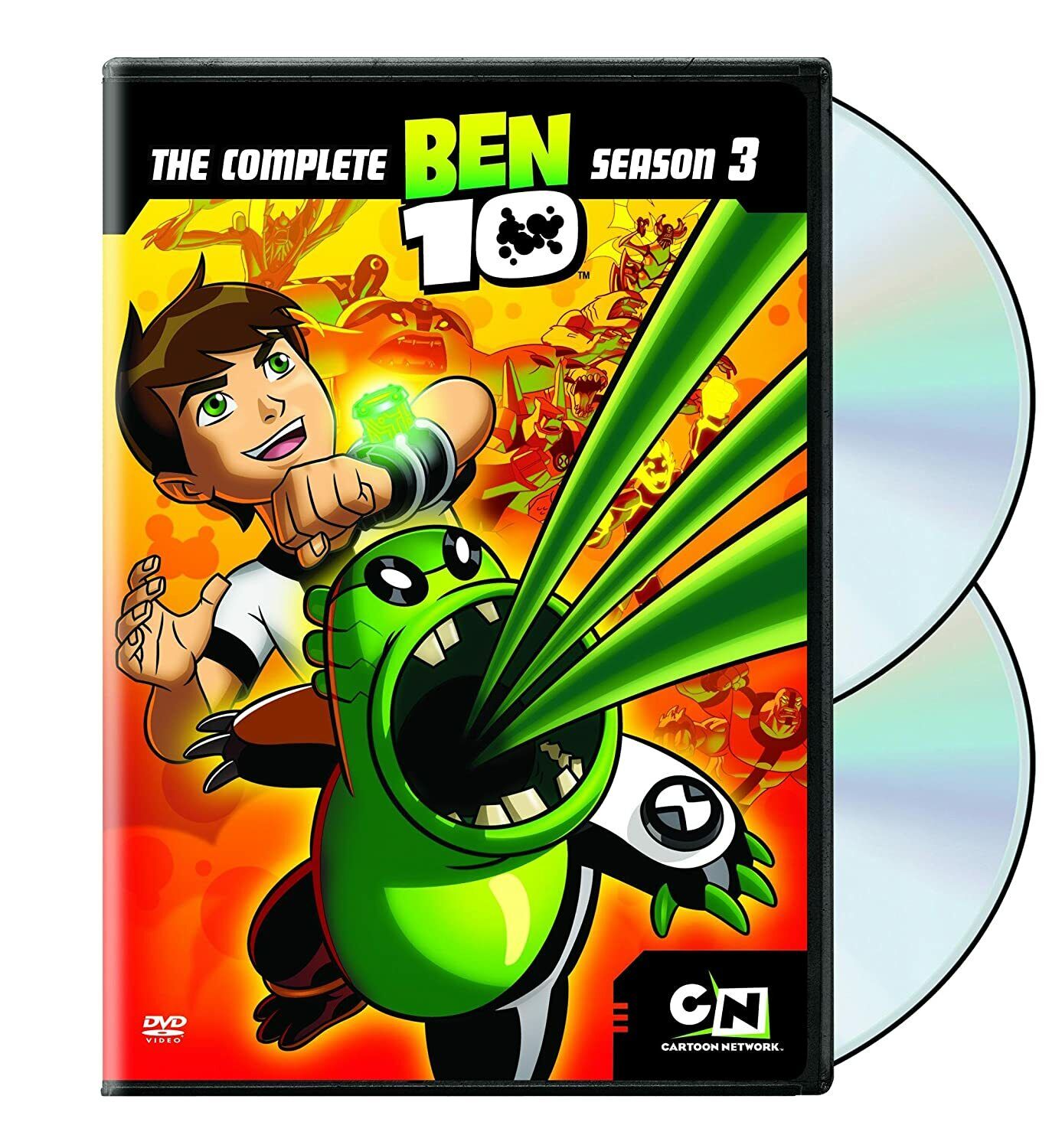 DVD/BLU-RAY COMPACTADO BEN 10 CLÁSSICO 1.2.3.4 TEMPORADA (20DVDS