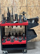 HUGE LOT OF 33 CAT50 50 Taper END MILL and other TOOL HOLDERS Carbide 11