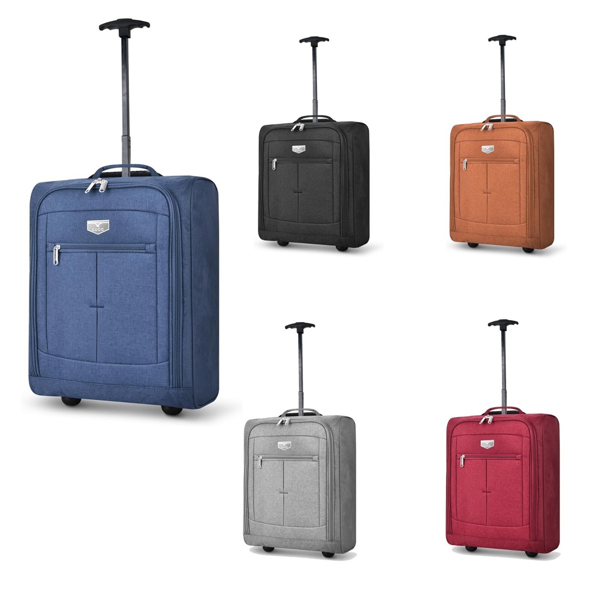 Maleta de mano LUGG EasyJet 45x36x20, bolsa de cabina debajo del asiento, ligera